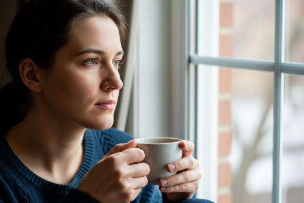 A person calming down at home, showing hope for people with anxiety disorders