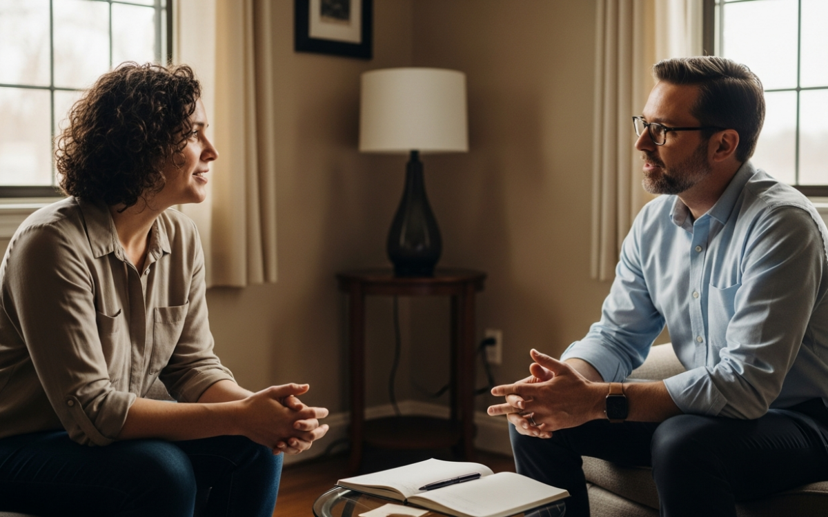 A supportive therapy session for someone with personality disorders