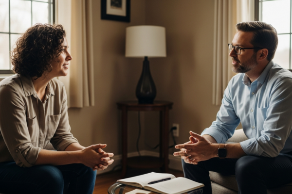 A supportive therapy session for someone with personality disorders
